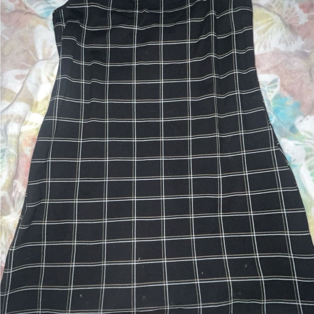 Rue 21 90’s Mini  Black Checkered Dress
